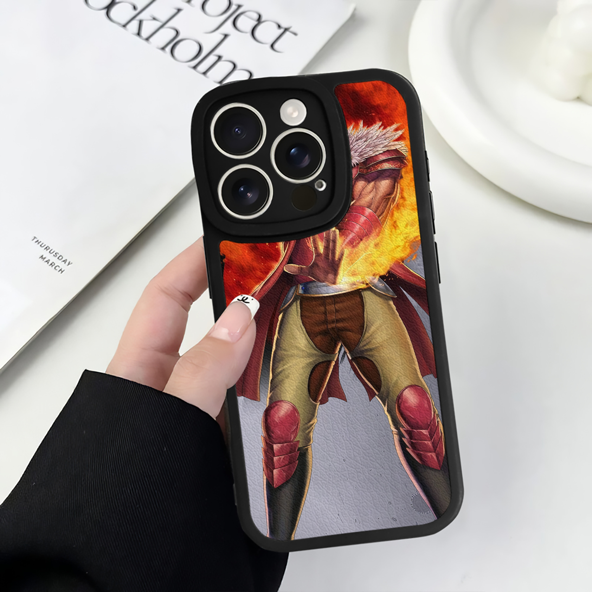 （画像用） 北斗の拳 Fist of the North Star 【iPhone 16シリーズ対応】シリコンスマホケース（レザー調） 材質：シリコン